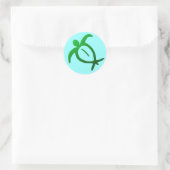 Rond Honu Petroglyph Hawaïen - Sticker (Sac)