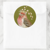 Rond House finch sticker (Sac)