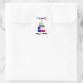 Rond Huile d'huile d'olive du Texas, Sticker de campagn (Sac)