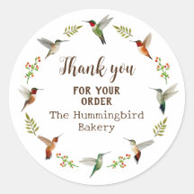 Hummingbird Product Sticker