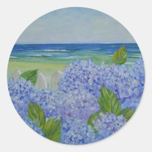 Rond Hydrangée Par Sticker Maritime