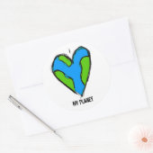 Rond I <3 Mon Sticker Planète (Enveloppe)