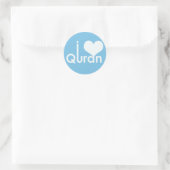 Rond I coeur (amour) Sticker du Coran (Sac)