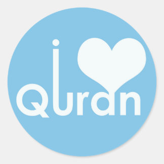 Rond I coeur (amour) Sticker du Coran