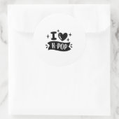 Rond I Heart K-Pop Sticker (Sac)
