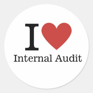 Rond I ❤️ Love Audit interne STICKER