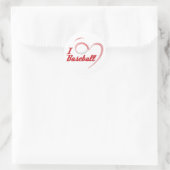 Rond I Love Baseball Sticker (Sac)