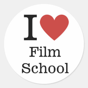 Rond I ❤️ Love Film School STICKER