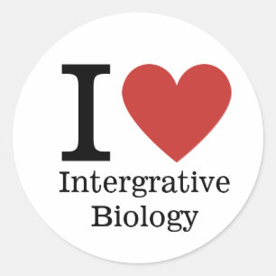 Rond I ❤️ Love Intégrative Biology STICKER