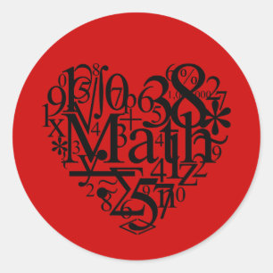 Rond I Love Math Sticker