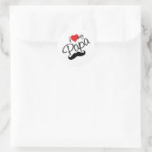 Rond I LOVE PAPA Sticker (Sac)