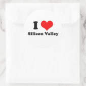 Rond I Love Silicon Valley Sticker (Sac)