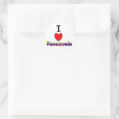 Rond I Love Venezuela Sticker (Sac)