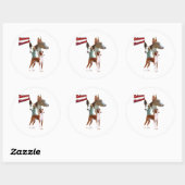 Rond Ibizan Hound Trio 2 - Sticker (Feuille)