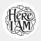 Rond Ici Je Suis Sticker Set (Devant)