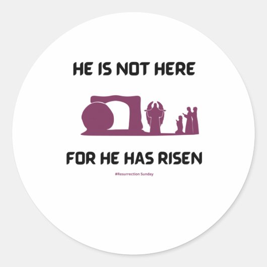 Rond Il N'Est Pas Ici Sticker (Devant)