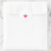 Rond illustration couleur rose Sticker (Sac)