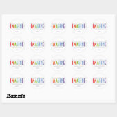 Rond IMAGINE - Sticker MisterP (Feuille)