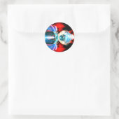 Rond Implosion Sticker Abstrait (Sac)