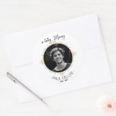Rond In Loving Memory Photo Classic Round Sticker (Enveloppe)