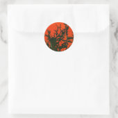 Rond "Incendie de marais #8" Sticker de conception abst (Sac)