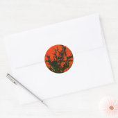 Rond "Incendie de marais #8" Sticker de conception abst (Enveloppe)