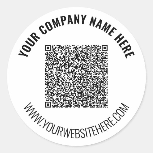 Rond Informations d'analyse de code QR et Sticker de te (Devant)