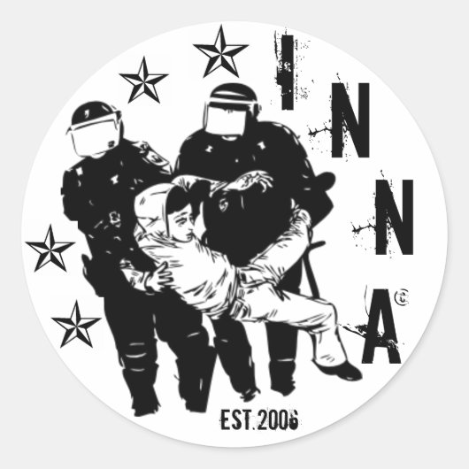 Rond INNA Sticker "INNAkiwara" (Devant)
