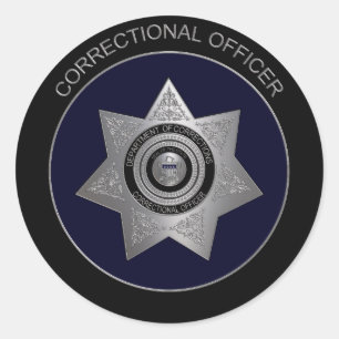 Rond Insigne de l'agent correctionnel, Sticker 2 ronds