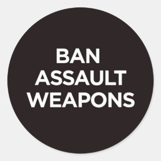 Rond Interdire les armes d'assaut - Sticker