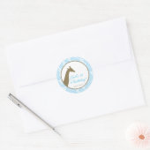 Rond Invitation d'anniversaire ou Sticker préféré - Ble (Enveloppe)
