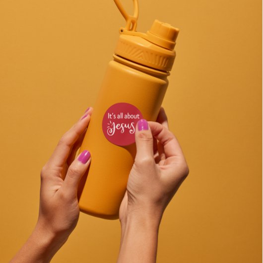 Rond It’s All About Jesus – Christmas Sticker #02 