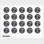 Rond It’s Just a Phase – Moon Mood Werewolf Sticker (Feuille)