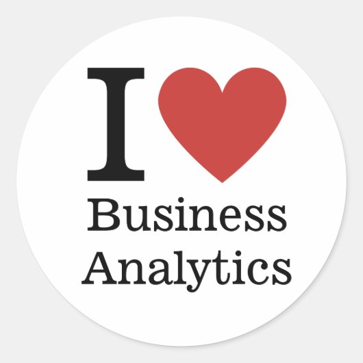 Rond J'❤️ adore Business Analytics STICKER (Devant)