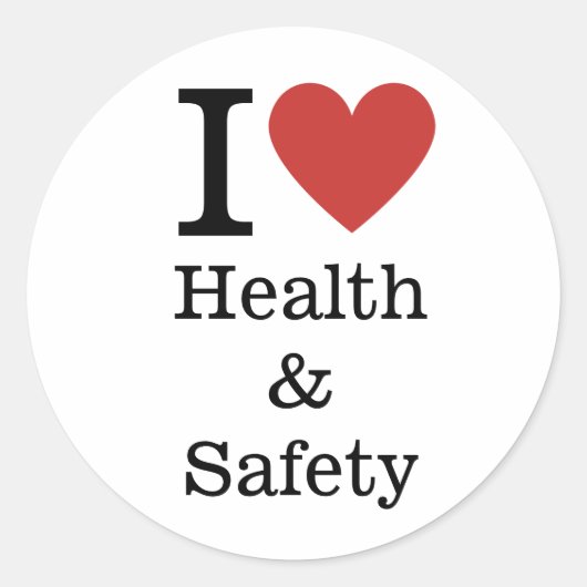 Rond J❤️aime STICKER Santé & Sécurité (Devant)