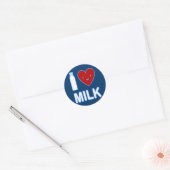 Rond J'adore Sticker au lait (Enveloppe)