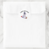 Rond J'Ai Besoin De Mon Sticker Astronaut Spatial (Sac)