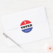 Rond J'ai voté Sticker (Enveloppe)