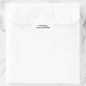 Rond J'aime - Affirmations Classic Round Sticker (Sac)