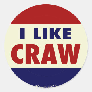 Rond J'Aime Craw ! Sticker #Crawfish2016