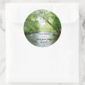 Rond J'aime les forêts Sticker (Sac)