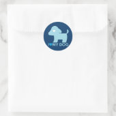 Rond J'Aime Mon Sticker Pour Chien (Sac)