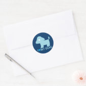 Rond J'Aime Mon Sticker Pour Chien (Enveloppe)