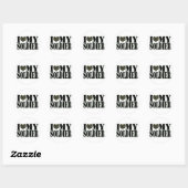 Rond J'Aime Mon Sticker Soldat (Feuille)