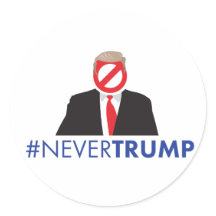 Jamais Trump Sticker