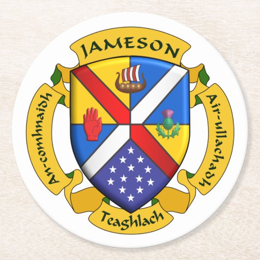 Rond JamFam Onderzetter - 2 (Voorkant)