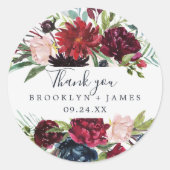 Rond Jardin d'automne | Sticker Favour Merci Bourgogne (Devant)