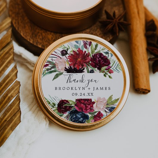 Rond Jardin d'automne | Sticker Favour Merci Bourgogne