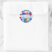 Rond Jardin de fleurs ~ Sticker cadeau # 2 (Sac)