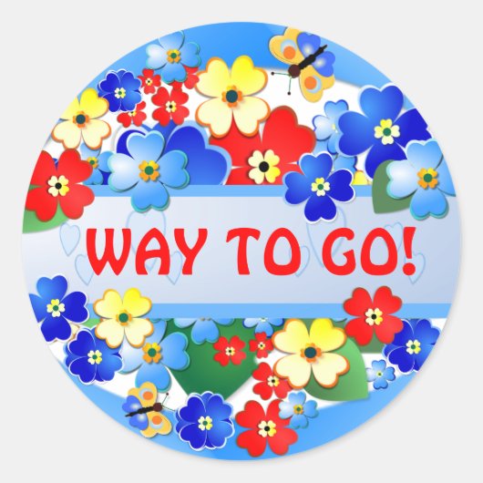 Rond Jardin des fleurs ~ Sticker Award (Devant)